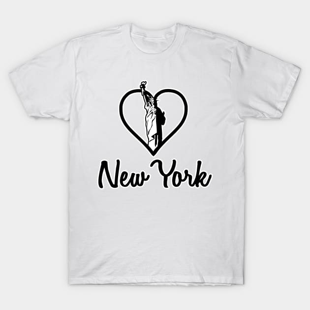 New York Heart T-Shirt by citypanda